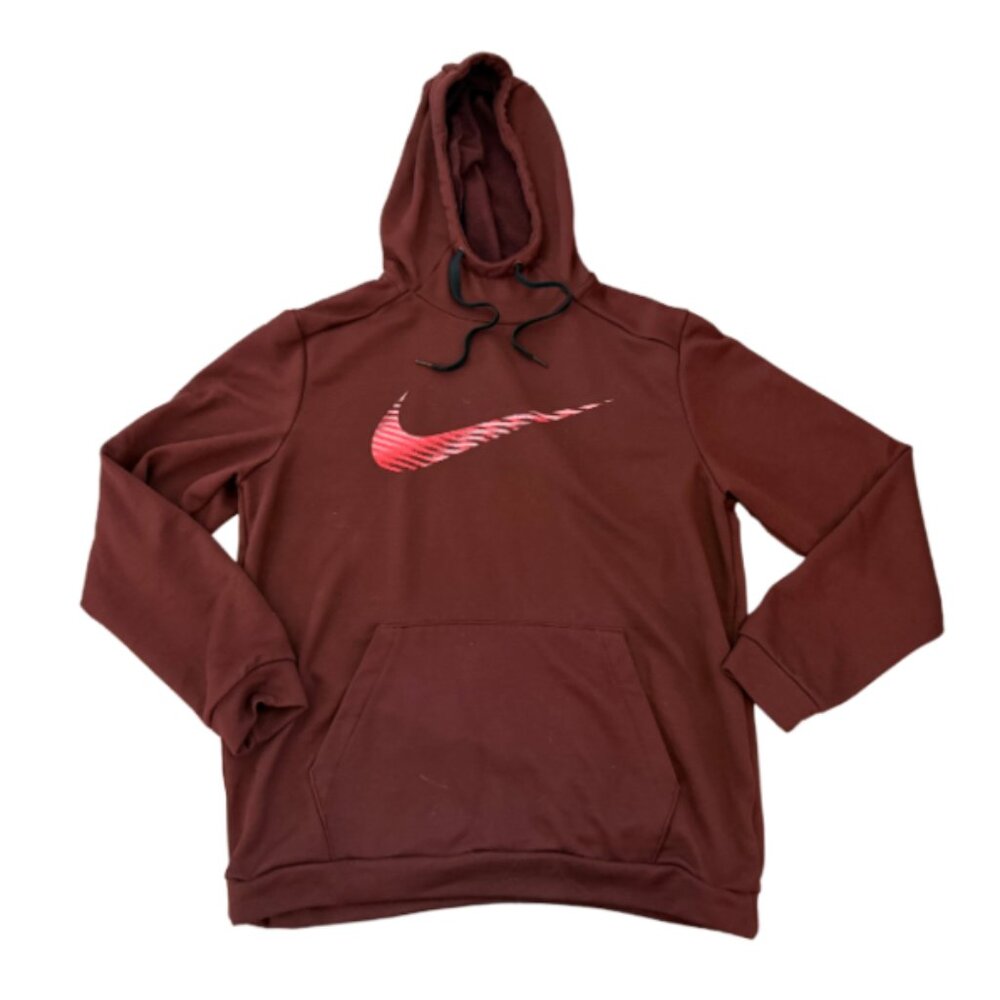 Nike Dri-Fit Fleece Men’s Hoodie Mystic Dates Maroon Size Medium
